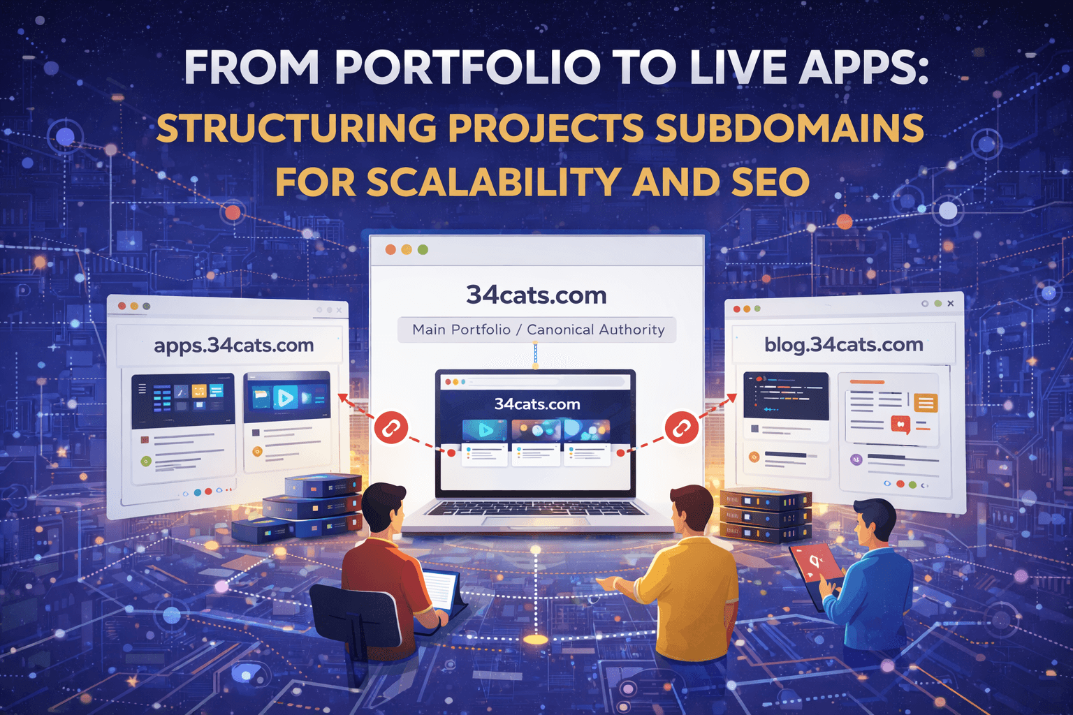 From Portfolio to Live Apps: Structuring Projects Across Subdomains for Scalability and SEO